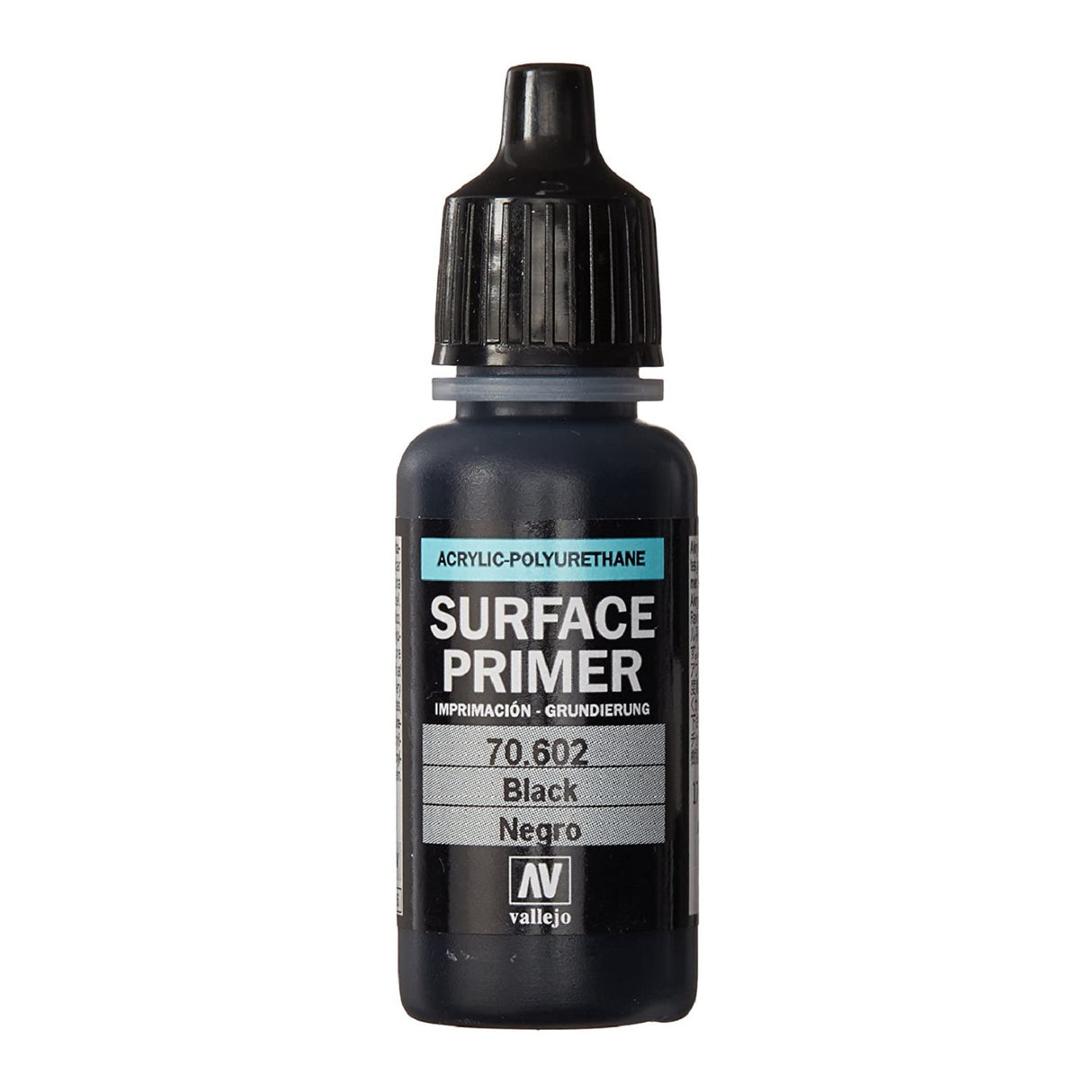 Vallejo Acrylic Polyurethane (17ml, Black Primer)