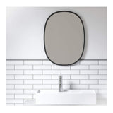 Umbra Hub Oval Mirror (Black, 18 x 24 Inch)