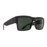 Spy Optic Cyrus Happy Gray Green Sunglasses (Matte Black)