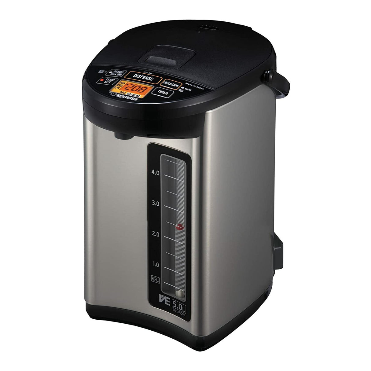 Zojirushi CV-JAC50XB 5.0 Liter VE Hybrid Water Boiler & Warmer (Stainless Black)