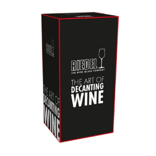 Riedel Boa Decanter with Wine Pourer with Stoppers (2-Pack) and Polishing Cloth