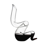 Riedel Boa Decanter with Wine Pourer with Stoppers (2-Pack) and Polishing Cloth