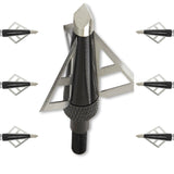 BELOW ZERO Hunting Broadheads/Crossbow & Compound Bow Arrow Heads (6 Pieces)