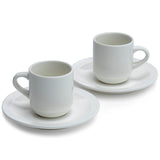 Capresso 209.05 Froth Select (Silver) with Espresso Cup and Saucer Set (2-Pack)
