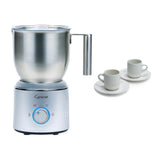 Capresso 209.05 Froth Select (Silver) with Espresso Cup and Saucer Set (2-Pack)