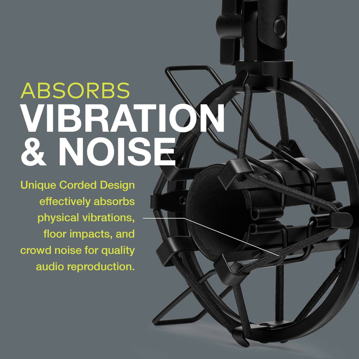 Knox Gear Shock Mount for Audio Technica ATR2100-USB Microphone