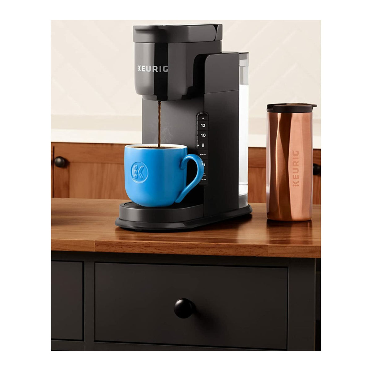 Keurig K-Express Single Serve Coffee Brewer (Black) with Tumbler and K-Cup