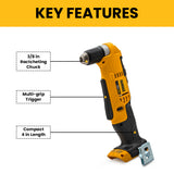 Dewalt 20V MAX Lithium Ion Cordless Right Angle Drill (3/8-Inch)