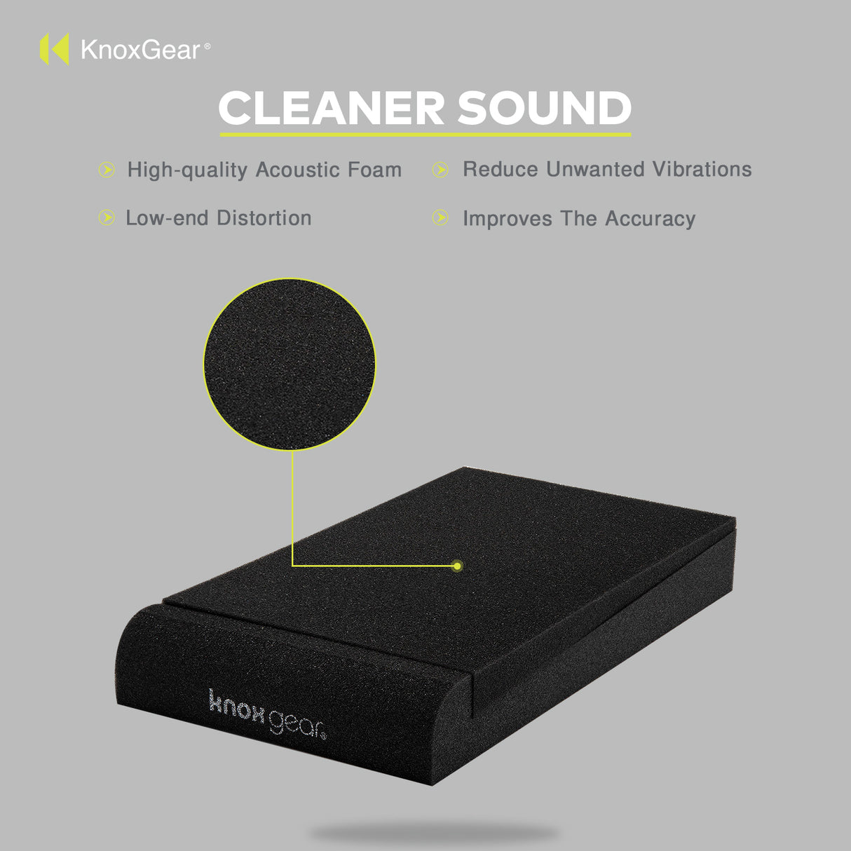 Knox Gear Studio Monitor Isolation Pads for 6-Inch Speakers (Pair)