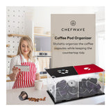 ChefWave Coffee Pod Organizer with Recyclable Section - Holder for Nespresso and Keurig Capsules