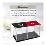 ChefWave Coffee Pod Organizer with Recyclable Section - Holder for Nespresso and Keurig Capsules