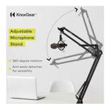Knox Gear Desktop Boom Arm Microphone Stand