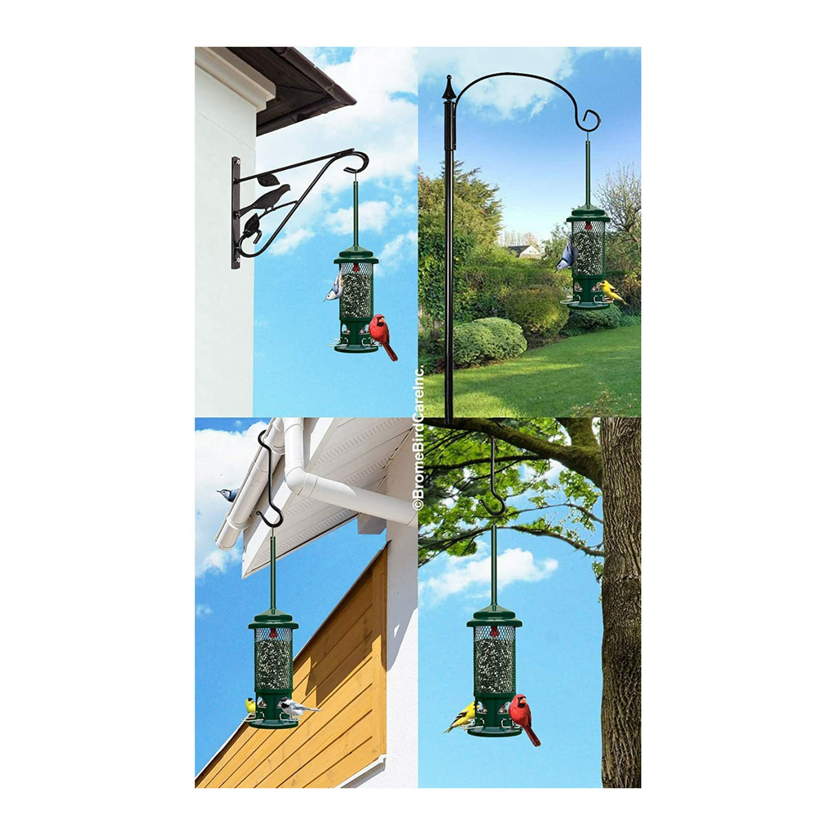 Brome Squirrel Buster Mini Squirrel-Proof Bird Feeder with Metal Perches