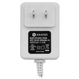 Kratos Power 24 Volt Transformer C-Wire Adapter (White) with Adapter Clips