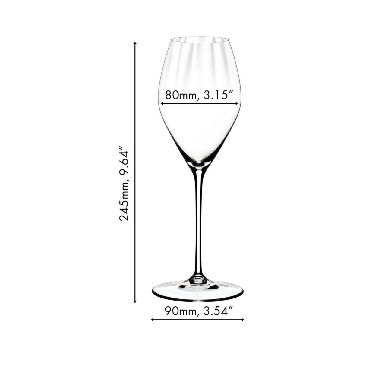 Riedel Performance Champagne Glasses, Set of 4