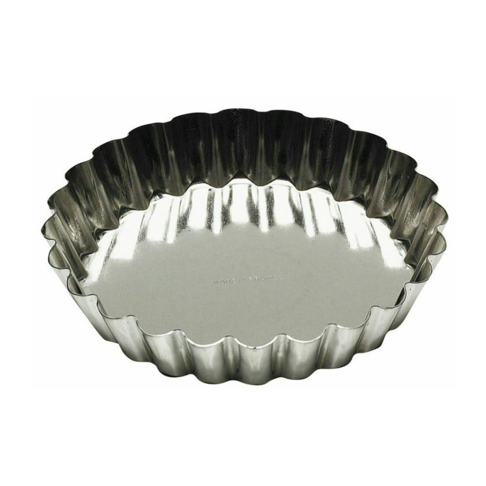 Gobel Tart Mold Fluted Round Tins (9.8 x 9.8 x 2cm, 2-Pack)