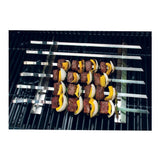 Mtoye Steven Raichlen Stainless Kabob Rack with Flat Skewers (2-Pack) Bundle