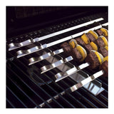Mtoye Steven Raichlen Stainless Kabob Rack with Flat Skewers (2-Pack) Bundle