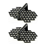 Charcoal Companion CC5159 Cast Iron Grill Marks Press (2-Pack)