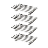 Mtoye Steven Raichlen Stainless Kabob Rack with Flat Skewers (4-Pack) Bundle