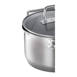 Rosle Expertiso Stainless Steel High Casserole Pot with Glass Lid (6.3-Inch)