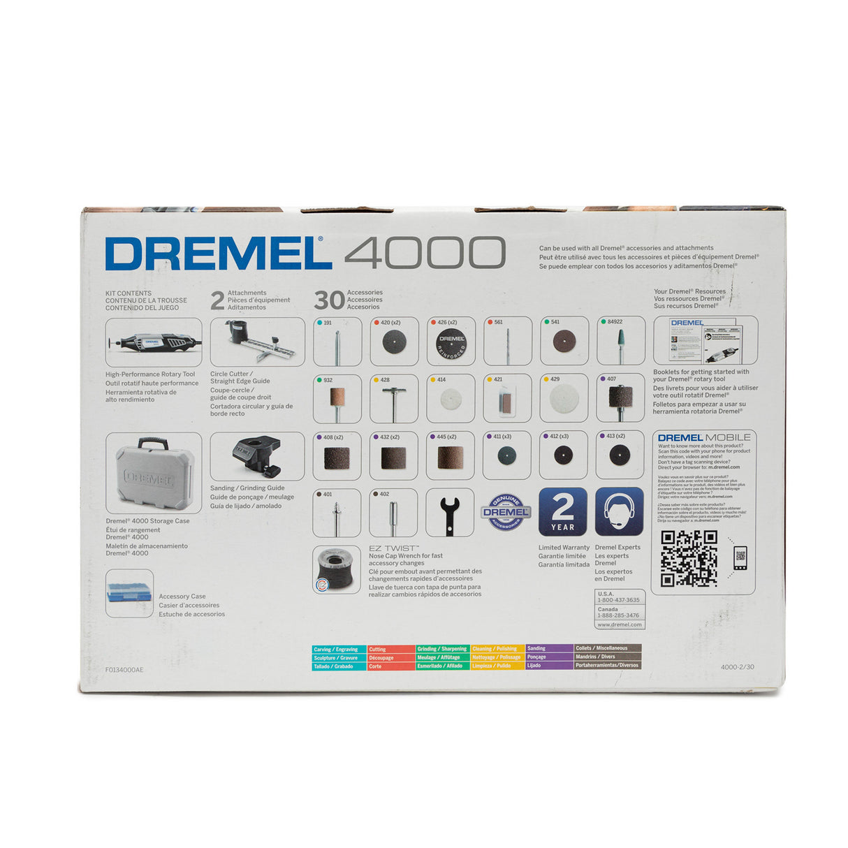 Dremel 4000 Variable-Speed Rotary Tool Kit Including Storage Case and Accessory