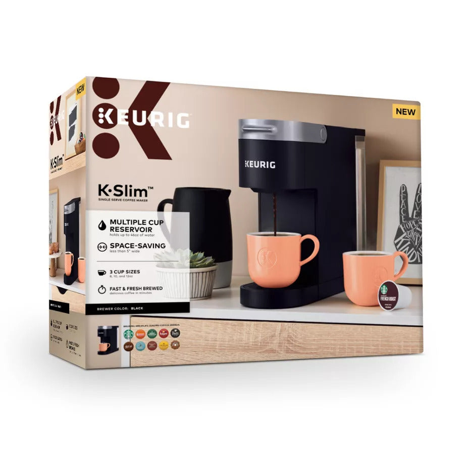 Keurig K-Slim Single-Serve K-Cup Coffee Maker with Maintenance Kit and Tumbler
