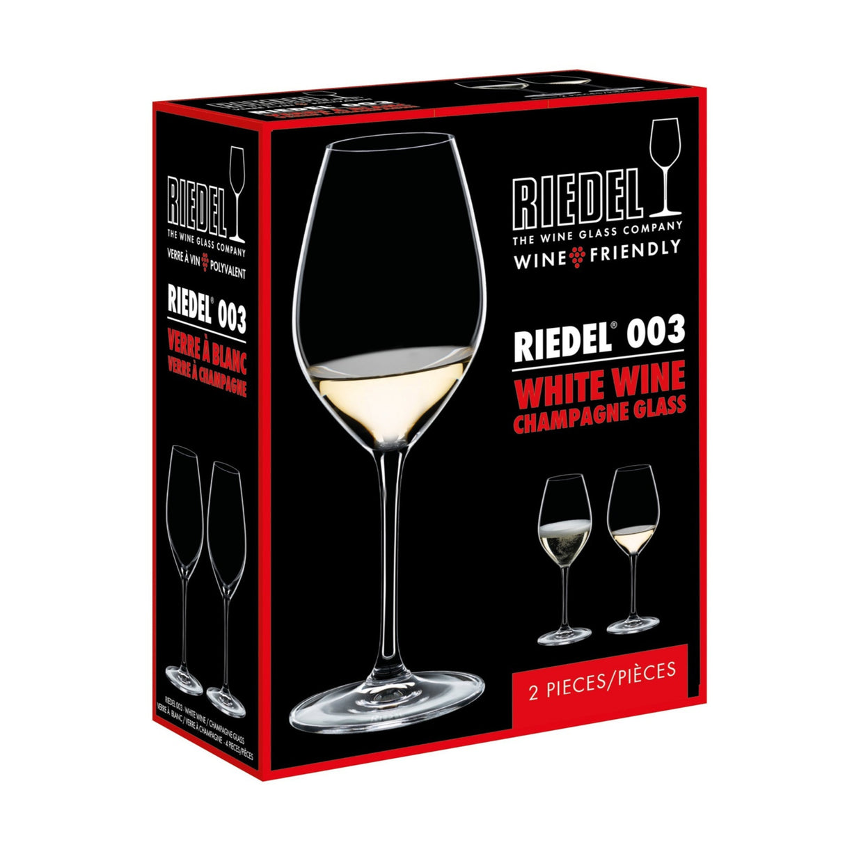 Riedel Wine Friendly White Wine/Champagne Wine Glasses (Set of 2)