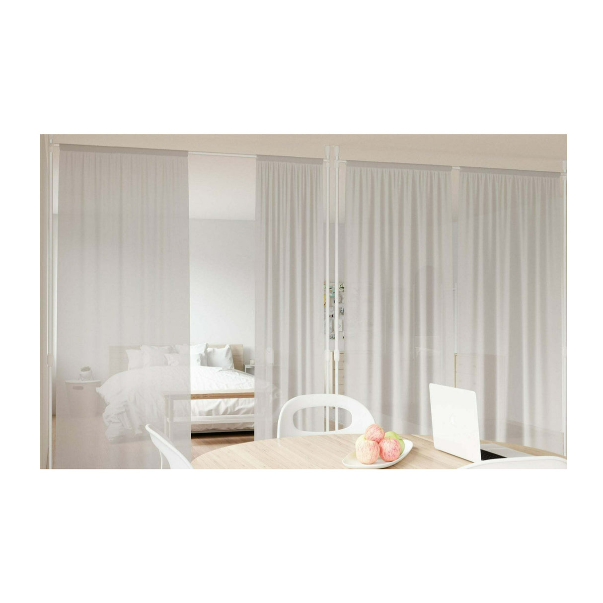 Umbra Anywhere Curtain Rod and Room Divider (White)