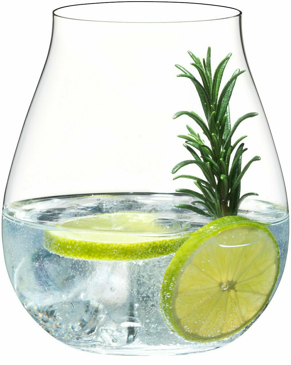Riedel Crystal Glass Microfiber Cleaning Cloth with Gin Tumbler and Wine Pourer