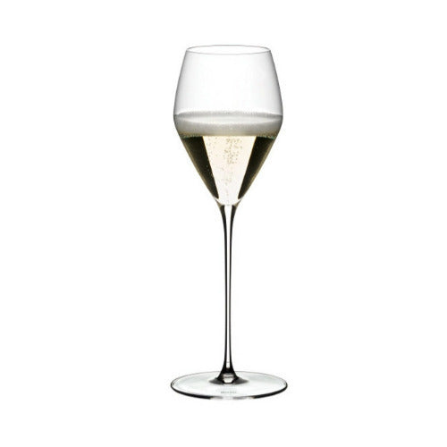 Riedel Veloce Champagne Wine Glasses (Set of 2) With Microfiber Polishing Cloth