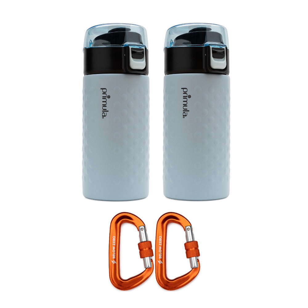Primula Hamilton 12-Ounce Double Wall Stainless Steel Tumbler (2-Pack) Bundle