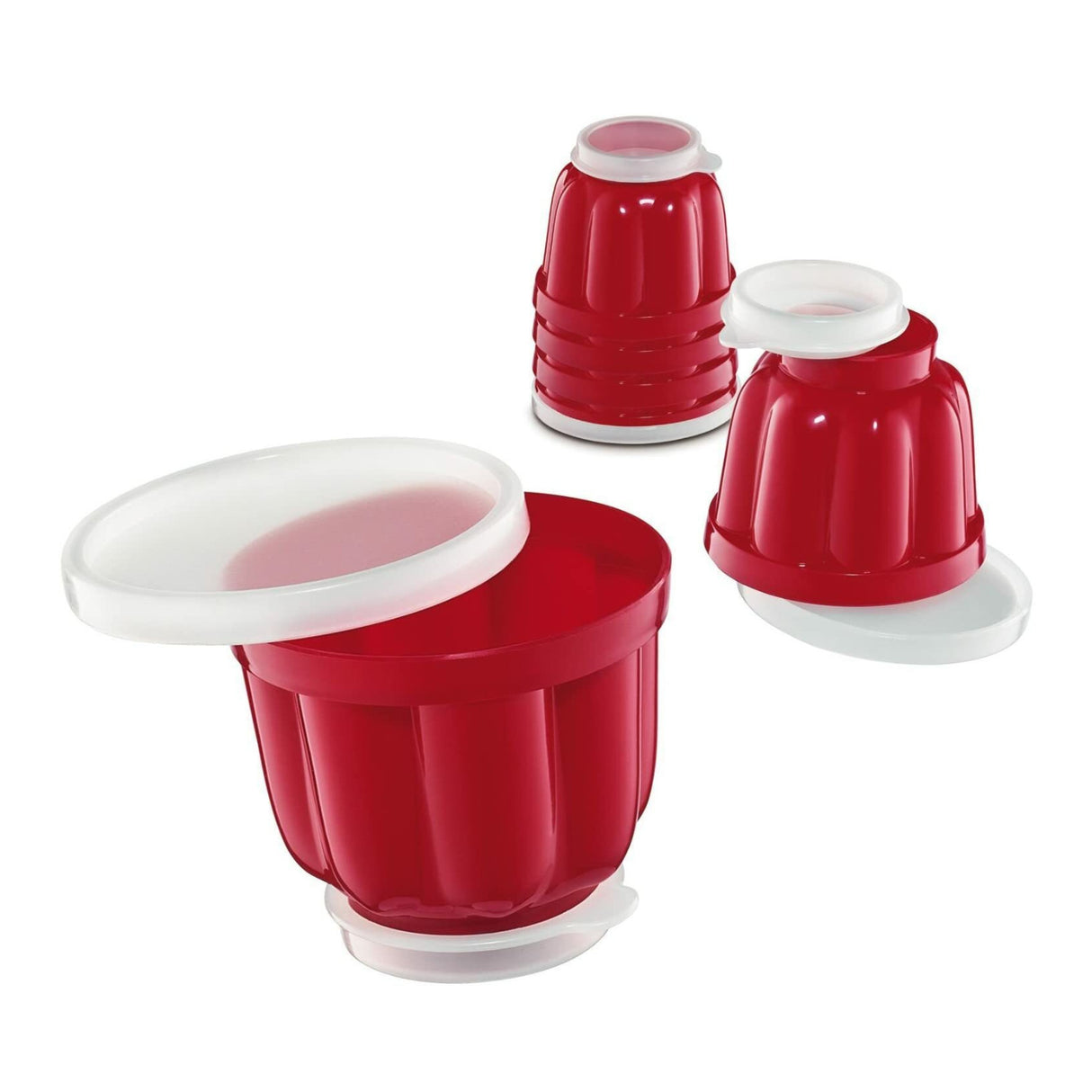 Kchenprofi Pudding Molds Red (24 Pack Bundle)