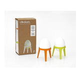 Brainstream Rocket Tripod Egg Cup Gift Set (2-Piece, Lime and Orange) (3-Pack)