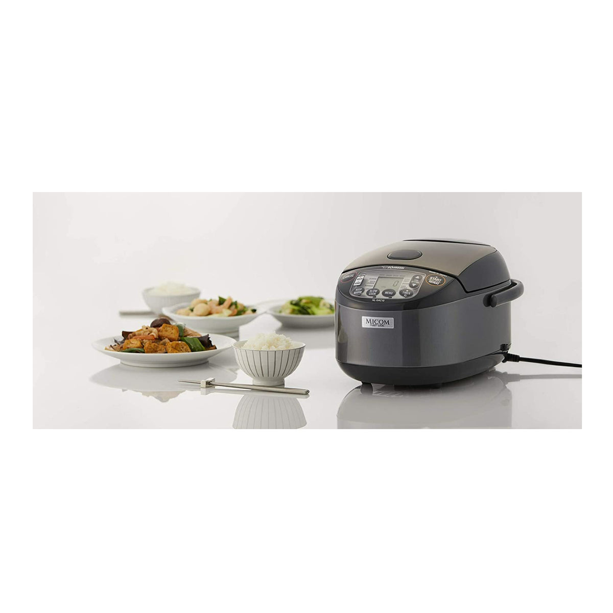Zojirushi NL-GAC10BM 5.5 Cup Umami Micom Rice Cooker and Warmer Bundle