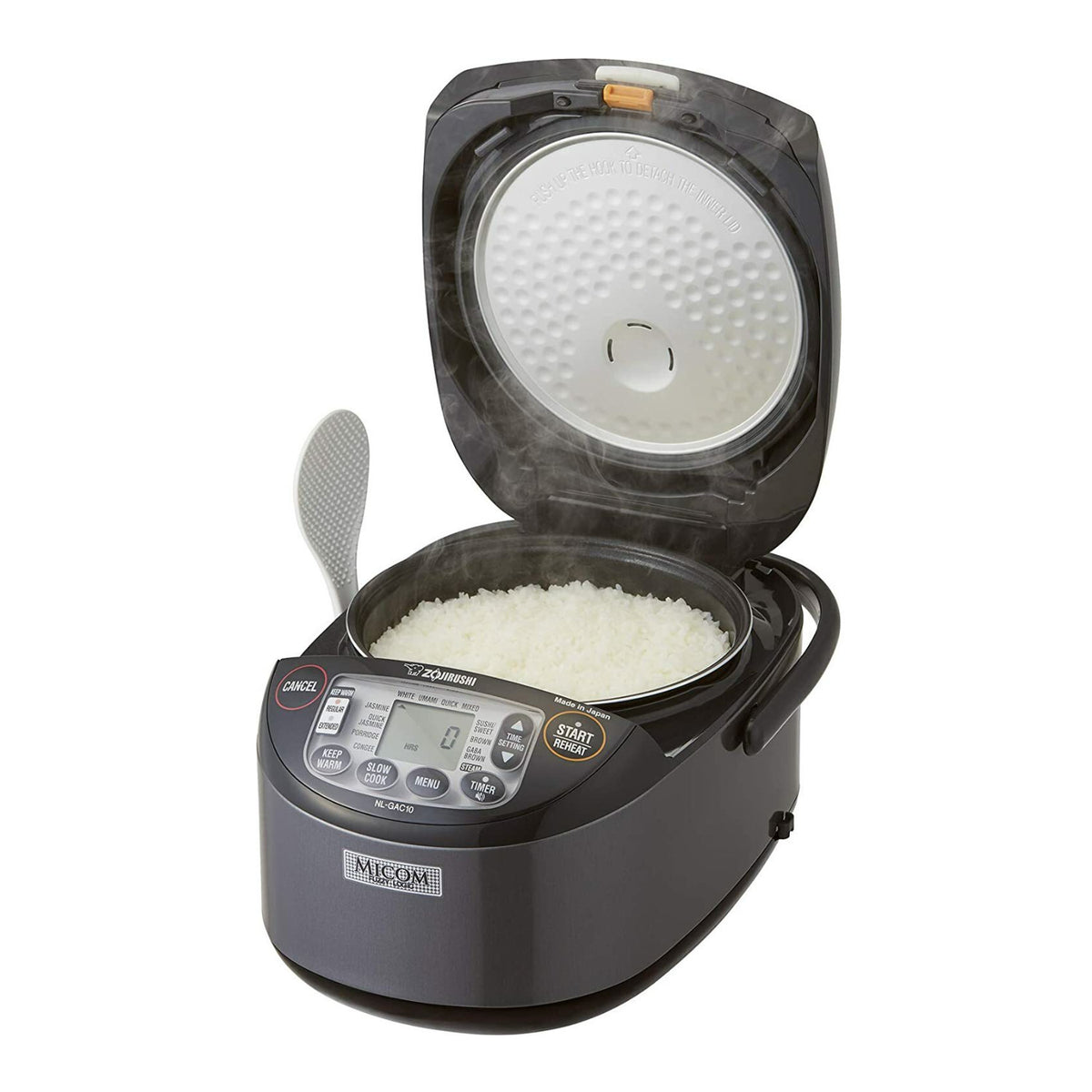 Zojirushi NL-GAC10BM 5.5 Cup Umami Micom Rice Cooker and Warmer Bundle
