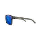 Wiley-X WX Trek Sunglasses (Blue Mirror Lens, Gloss Crystal Gray Frame)