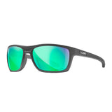 Wiley-X WX Kingpin Sunglasses (Polarized Green Lens, Matte Graphite Frame)