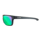 Wiley-X WX Kingpin Sunglasses (Polarized Green Lens, Matte Graphite Frame)