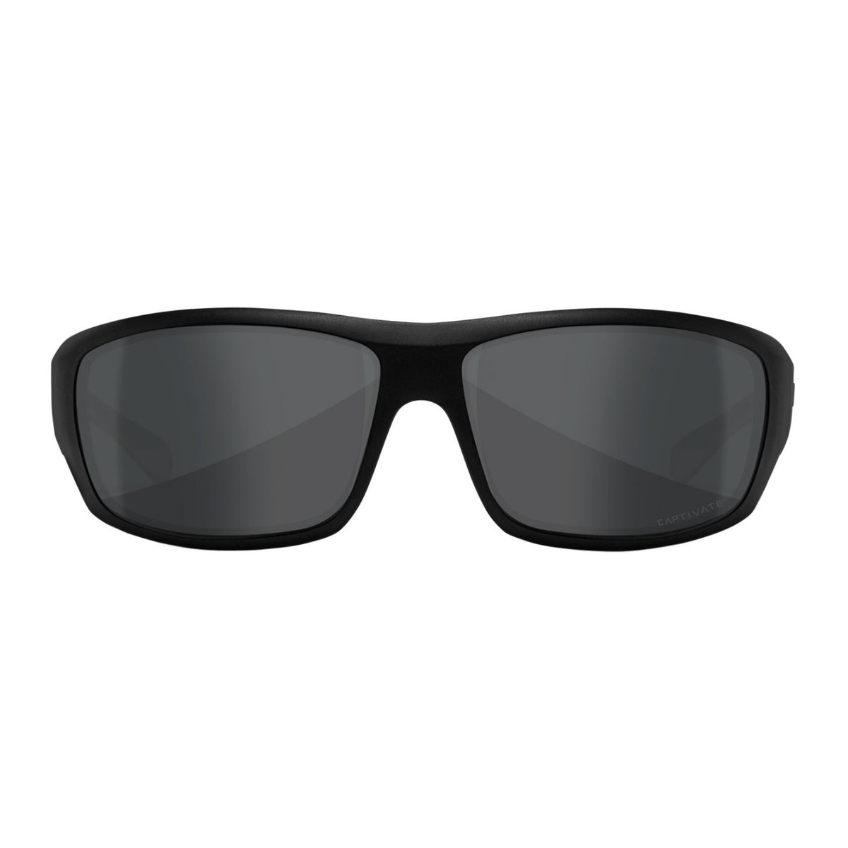 Wiley-X Omega Sunglasses (Captivate Polarized Gray Lens, Matte Black Frame)