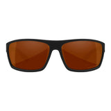 Wiley-X WX Peak Sunglasses (Captivate Polarized Copper Lens, Matte Black Frame)