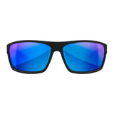 Wiley-X WX Peak Sunglasses (Polarized Blue Mirror Lens, Matte Black Frame)