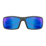 Wiley-X WX Twisted Sunglasses (Polarized Blue Mirror Lens, Matte Gray Frame)