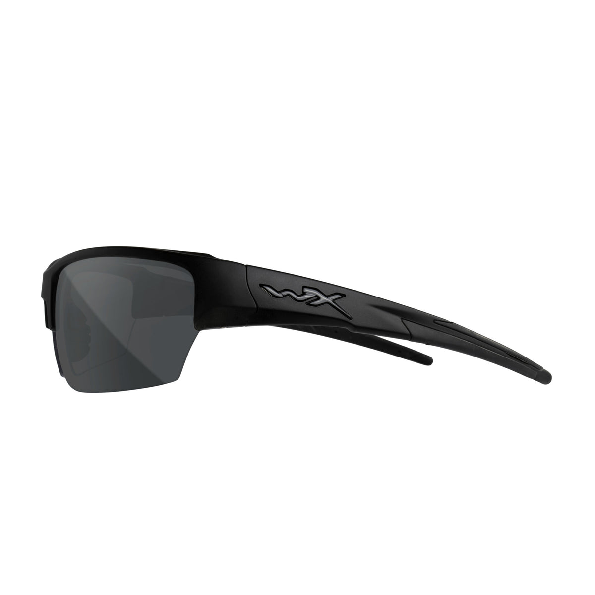 Wiley X Changeable WX Saint Sunglasses (Smoke Gray, Clear Lens and Matte Black)