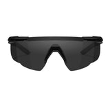 Wiley X Changeable Saber Advanced Sunglasses (Smoke Gray Lens, Matte Black)