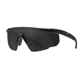 Wiley X Changeable Saber Advanced Sunglasses (Smoke Gray Lens, Matte Black)