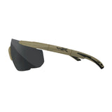 Wiley-X Saber Advanced 3 Lenses Sunglasses (Smoke Gray, Clear, Light Rust Lens)
