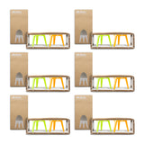 Brainstream Rocket Tripod Egg Cup Gift Set (2-Piece, Lime and Orange) (6-Pack)