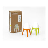Brainstream Rocket Tripod Egg Cup Gift Set (2-Piece, Lime and Orange) (2-Pack)