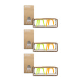 Brainstream Rocket Tripod Egg Cup Gift Set (2-Piece, Lime and Orange) (3-Pack)